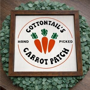 Cottontail's Carrot Patch Wall Art